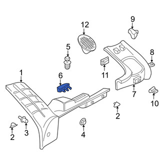 Volvo OE - Left Interior Quarter Panel Trim Panel Spacer