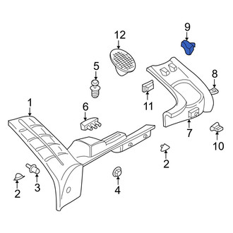 Volvo OE - Left Quarter Panel Trim Panel Bracket