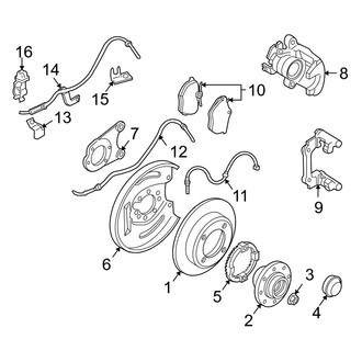 Volvo OE - Rear Suspension - Brake Components (1.9L)