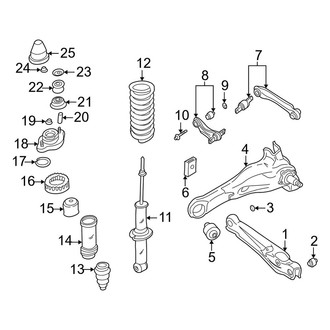 Volvo OE - Rear Suspension - Suspension Components (Base 1.9L Gas)