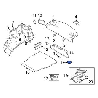 Volvo OE - Trunk Trim Panel Spacer