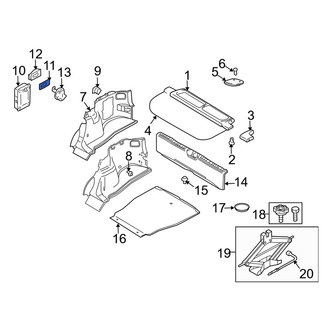 Volvo OE - Outer Trunk Floor Storage Box Bracket