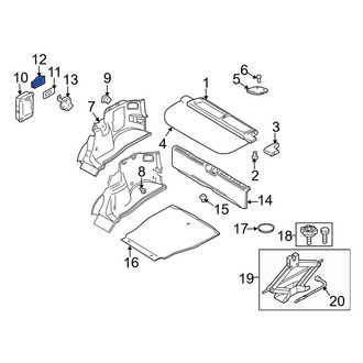 Volvo OE - Inner Trunk Floor Storage Box Bracket