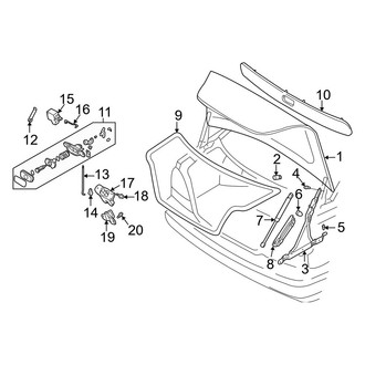 Volvo OE - Trunk Lid - Lid & Components (Base)