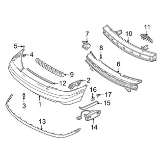 Volvo OE - Rear Bumper - Bumper & Components (1.9L)