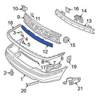 Volvo OE - Bumper Impact Bar Insulator