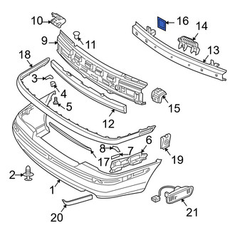 Volvo OE - Bumper Cover Reinforcement Gasket