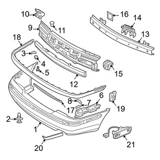 Volvo OE - Rear Bumper - Bumper & Components (1.9L Gas)