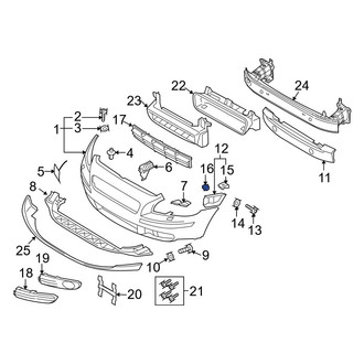 Volvo OE - Bumper Cover Stay Clip