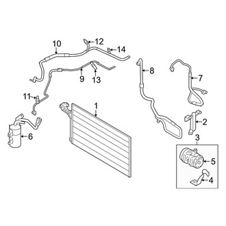Volvo OE - Air Conditioner & Heater - Condenser, Compressor & Lines