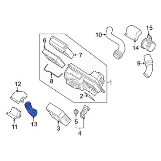 Volvo OE - Center Engine Air Intake Hose