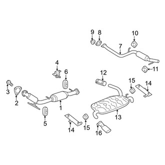 Volvo OE - Exhaust System - Exhaust Components (2.5L)