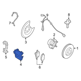 Volvo OE - Front Left Disc Brake Caliper