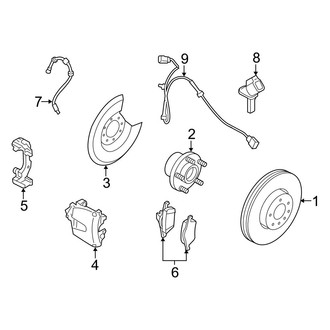 Volvo OE - Front Suspension - Brake Components (AWD)