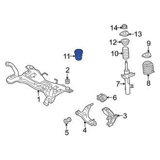 Volvo OE - Front Suspension Strut Bumper