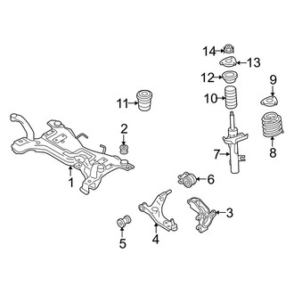 Volvo OE - Front Suspension - Suspension Components