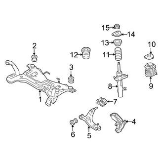 Volvo OE - Front Suspension - Suspension Components (AWD)