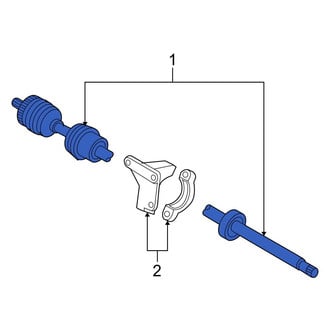 Volvo OE - Front Left CV Axle Assembly