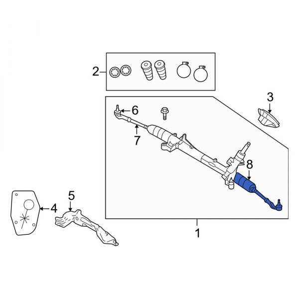 Rack and Pinion Bellows