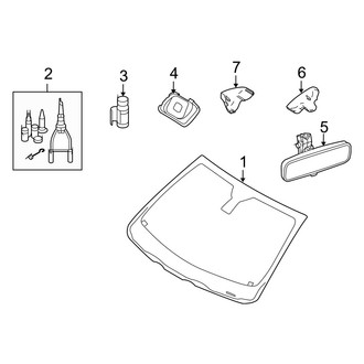 Volvo OE - Windshield - Glass (2.4L / 2.5L)