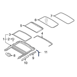 Volvo OE - Rear Sunroof Drain Hose
