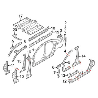 Volvo OE - Pillars, Rocker & Floor - Center Pillar (2.4L / 2.5L)