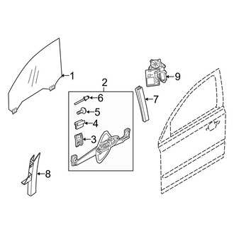 Volvo OE - Front Door - Glass & Hardware