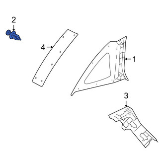 Volvo OE - Quarter Window Trim Clip