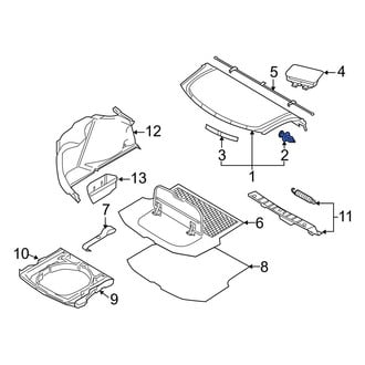 Volvo OE - Package Tray Trim Clip