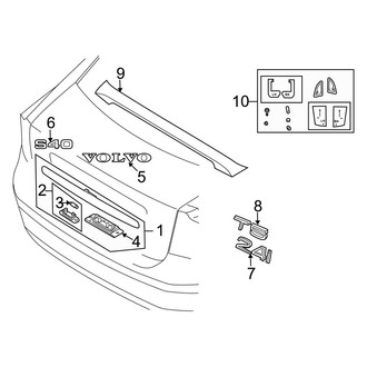 Volvo OE - Trunk Lid - Exterior Trim