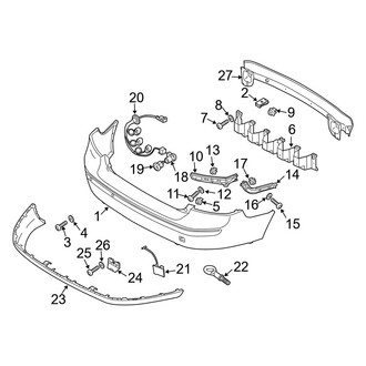 Volvo OE - Rear Bumper - Bumper & Components (2.4L / 2.5L)
