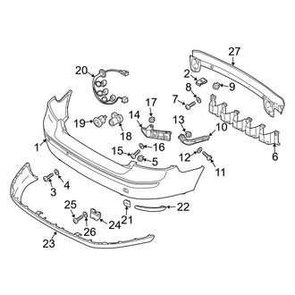 Volvo OE - Rear Bumper - Bumper & Components