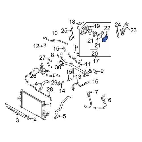 Volvo OE 8636779 - Upper Engine Coolant Thermostat Housing