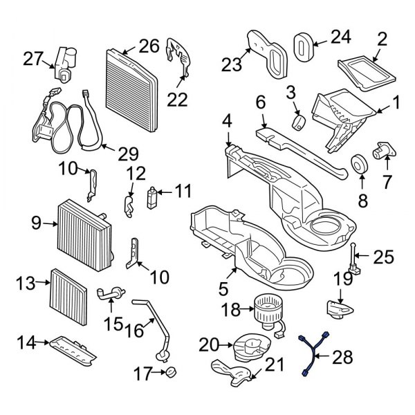 HVAC System Wiring Harness