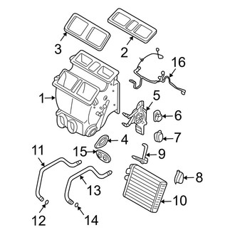 Volvo OE - Air Conditioner & Heater - Heater Components (3.2)