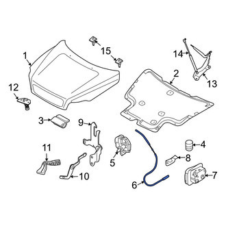 Volvo OE - Front Hood Release Cable