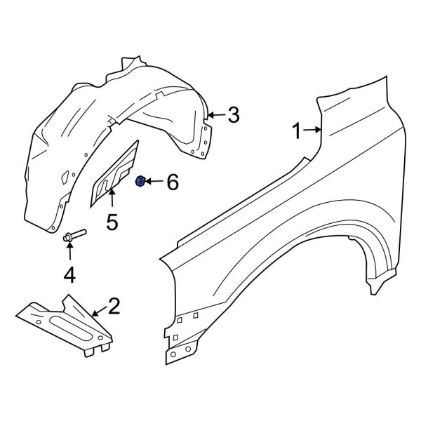 Fender Closing Plate Nut