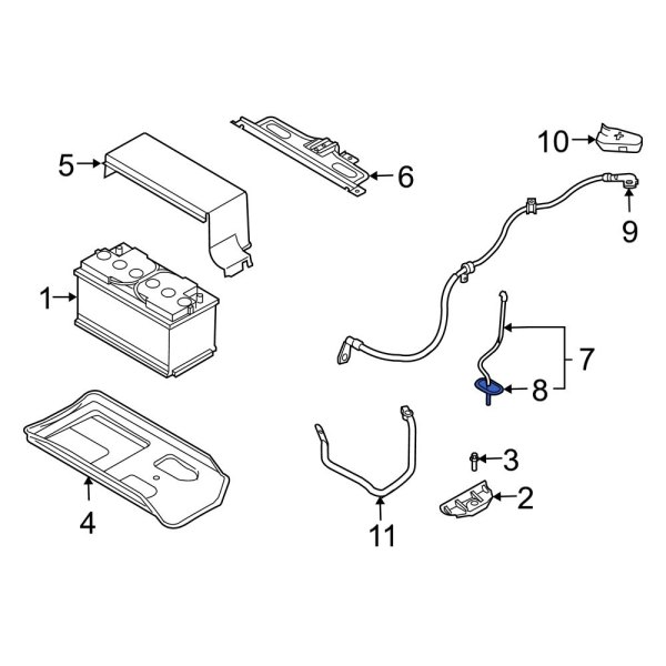 Battery Vent Tube Grommet