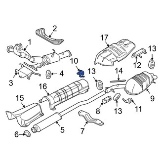 Volvo OE - Front Right Exhaust Muffler Bracket