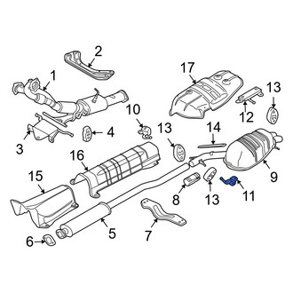 Volvo OE - Rear Left Exhaust Muffler Bracket
