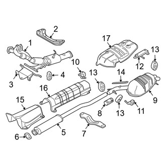 Volvo OE - Exhaust System - Exhaust Components (2.9L)
