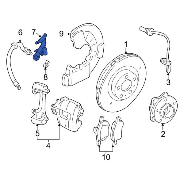 Brake Hydraulic Line Bracket