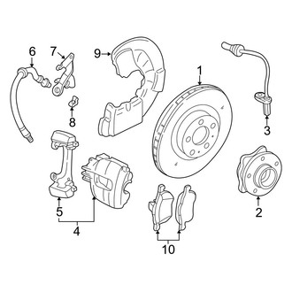 Volvo OE - Front Suspension - Brake Components (3.2 / 3.2 R-Design AWD)
