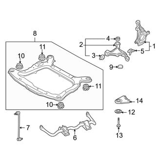 Volvo OE - Front Suspension - Suspension Components (3.2)