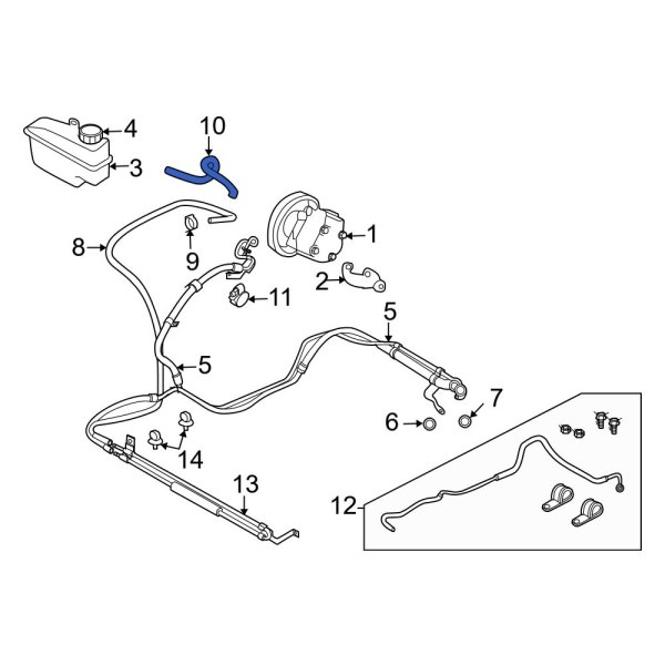 Power Steering Reservoir Hose