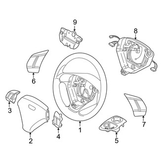 Volvo OE - Steering Wheel & Trim (3-Spoke, with Executive Package)