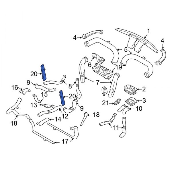 Windshield Defroster Nozzle