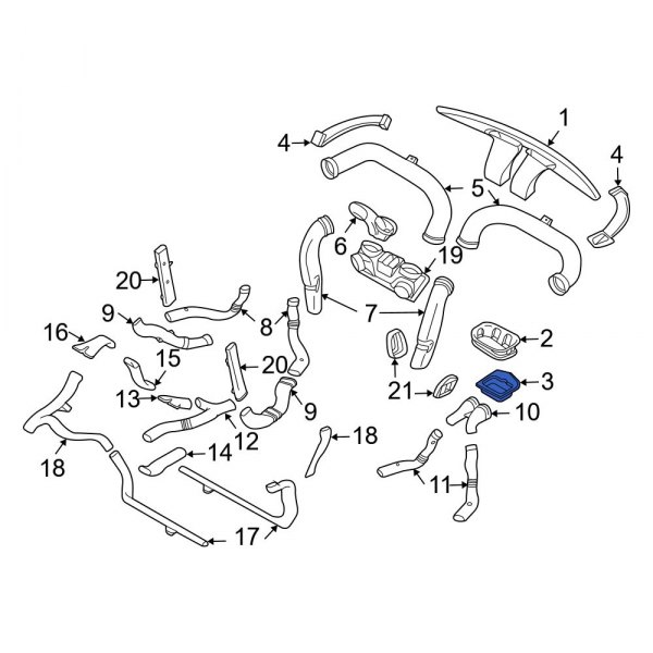 Instrument Panel Air Duct