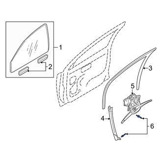 Volvo OE - Front Window Regulator Rivet