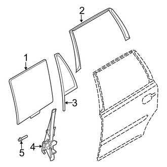 Volvo OE - Rear Door - Glass & Hardware (3.2)